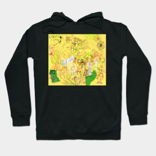 Yellow Sketchbook page Hoodie